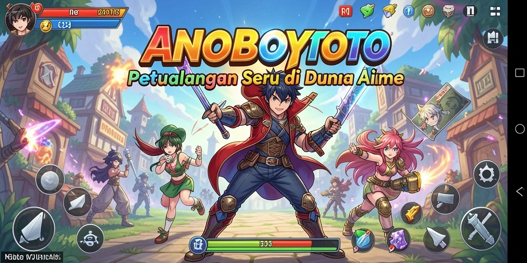Screenshot ANOBOYTOTO menampilkan aksi seru dalam gameplay Anime.