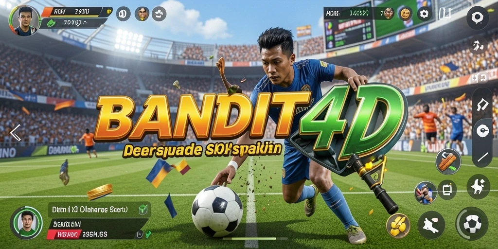 Tampilan gameplay yang seru dalam BANDIT4D dengan olahraga yang beragam.
