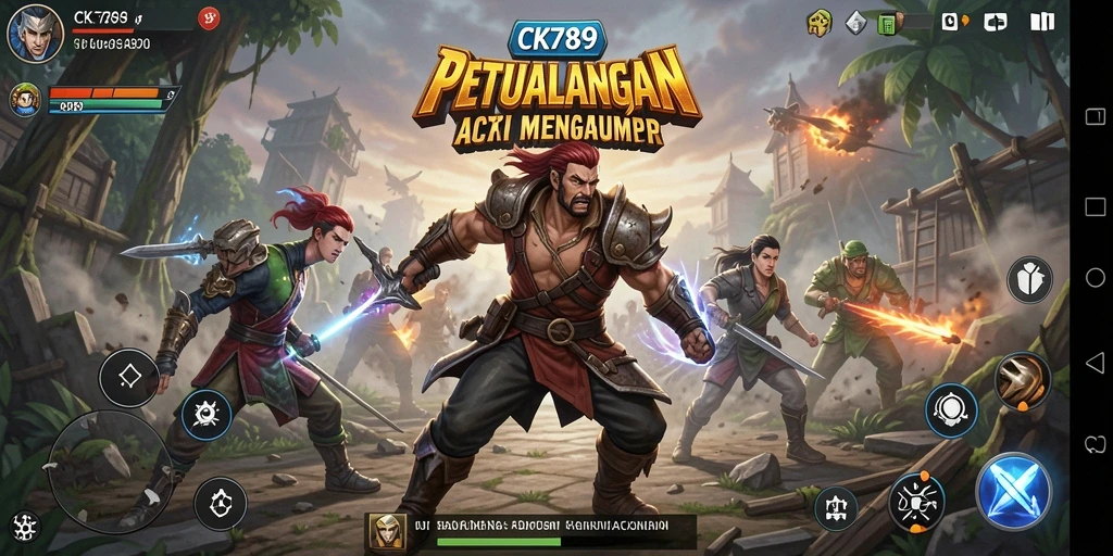 Menampilkan aksi seru dalam gameplay ARPG CK789.