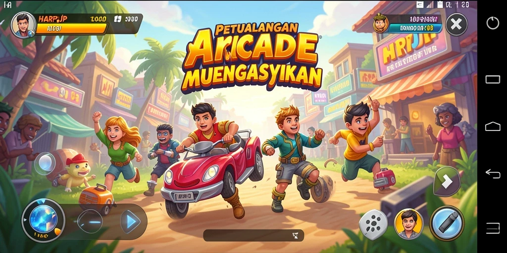 Tampilan gameplay seru dan menantang dari game HARAPJP.
