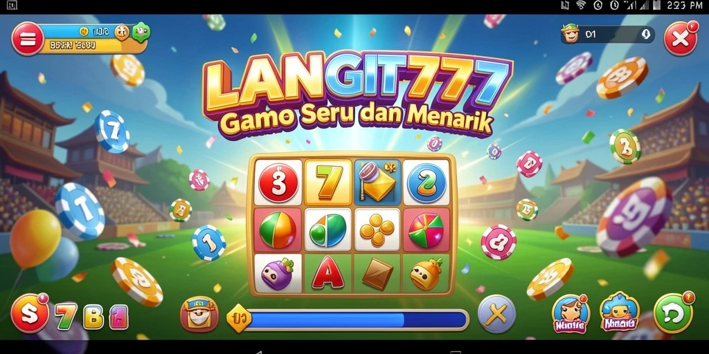Tampilan permainan bingo LANGIT777 yang mengasyikkan dan seru.