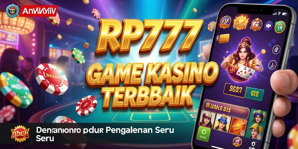 Screenshot gameplay RP777 menampilkan suasana kasino yang mendebarkan.