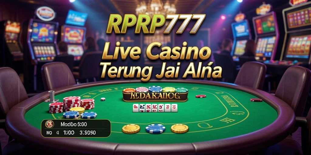 Screenshot RPRP777 menampilkan dealer kasino langsung yang profesional dan permainan yang mendebarkan.