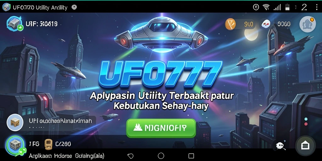 Tampilan utama <strong>UFO777</strong> yang menunjukkan fitur-fitur utility yang bermanfaat.